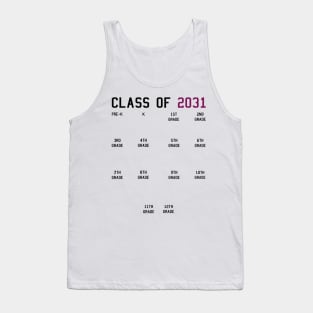 Class of 2031 Grow With Me Tank Top